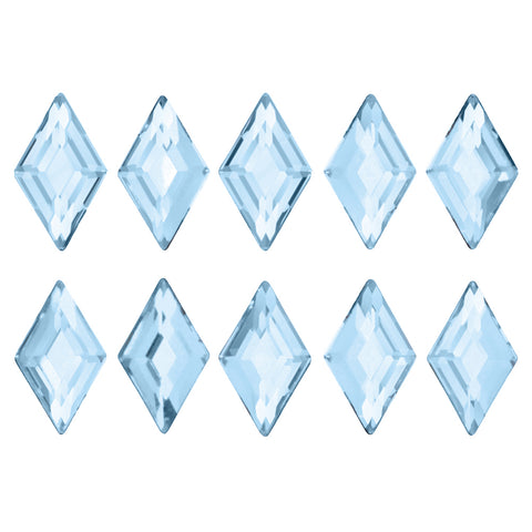Swarovski Diamond Flatback Rhinestone / Aquamarine Light Blue