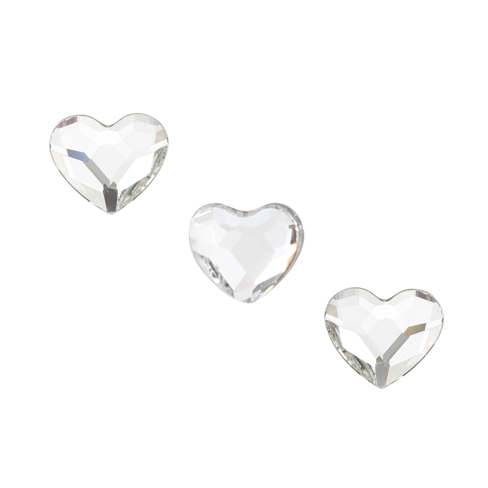 Swarovski Heart Flatback Rhinestone / Clear Swarovski Heart Flatback Rhinestone / Crystal Clear for Nail Art 3.6MM 2808