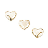 Swarovski Heart Flatback Rhinestone / Golden Shadow 2808