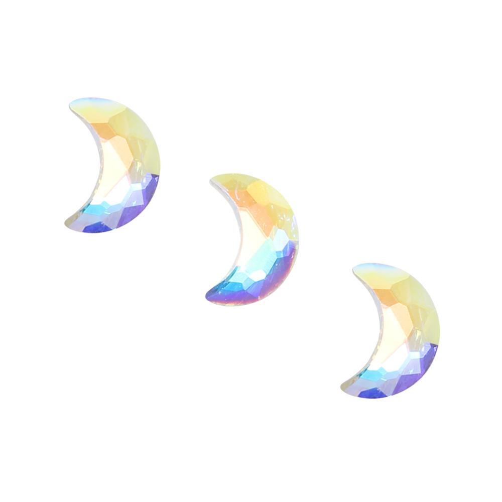 Swarovski Moon Flatback Rhinestone / Crystal AB Swarovski Moon Flatback Rhinestone / Crystal AB Nail Art Supplies