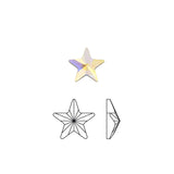Daily Charme Swarovski Rivoli Star Flatback Rhinestone / Crystal AB