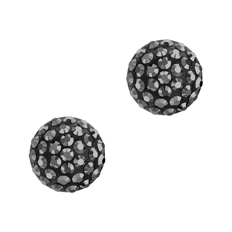 Swarovski Cabochon Pave Flatback / Black / Jet Hematite 86601