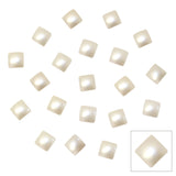 Swarovski Hotfix Square Cabochon Flatback Pearl in CREAM 2408/4