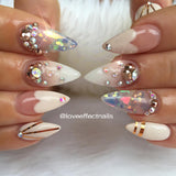 Swarovski Nail Art Chaton Pointed Back Rhinestone / Rose Gold