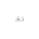 Daily Charme Swarovski Rivoli Triangle Flatback Rhinestone in Crystal AB