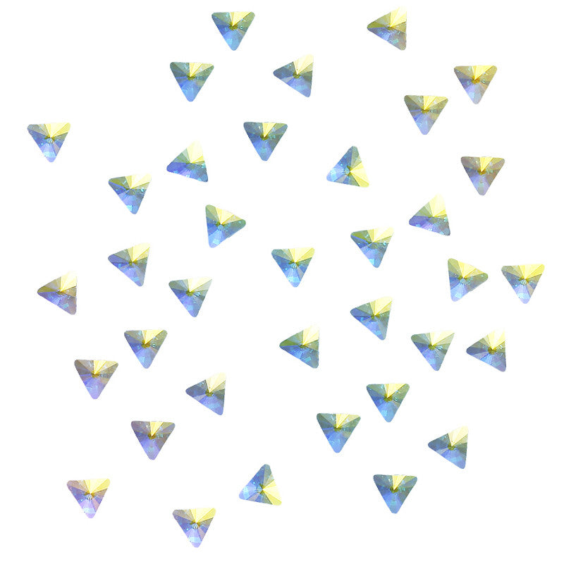 Swarovski Rivoli Triangle Flatback Rhinestone / Crystal AB Daily Charme Swarovski Rivoli Triangle Flatback Rhinestone in Crystal AB