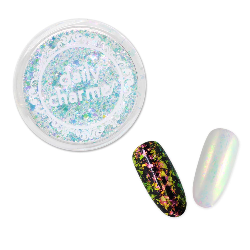 Iridescent Flake / Aurora Unicorn Iridescent Flake Aurora Unicorn AB Rainbow Effect Nail Art