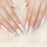 Iridescent Flake Aurora Unicorn AB Rainbow Effect Nail Art