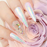 Iridescent Flake Aurora Unicorn AB Rainbow Effect Nail Art