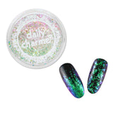 Iridescent Mermaid Flake / Ariel Teal Purple Chameleon Color Shifting Nails