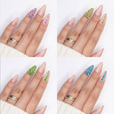 Twinkle Twinkle Rhinestone Pastel Collection / 4 Colors Rose Yellow Green Blue