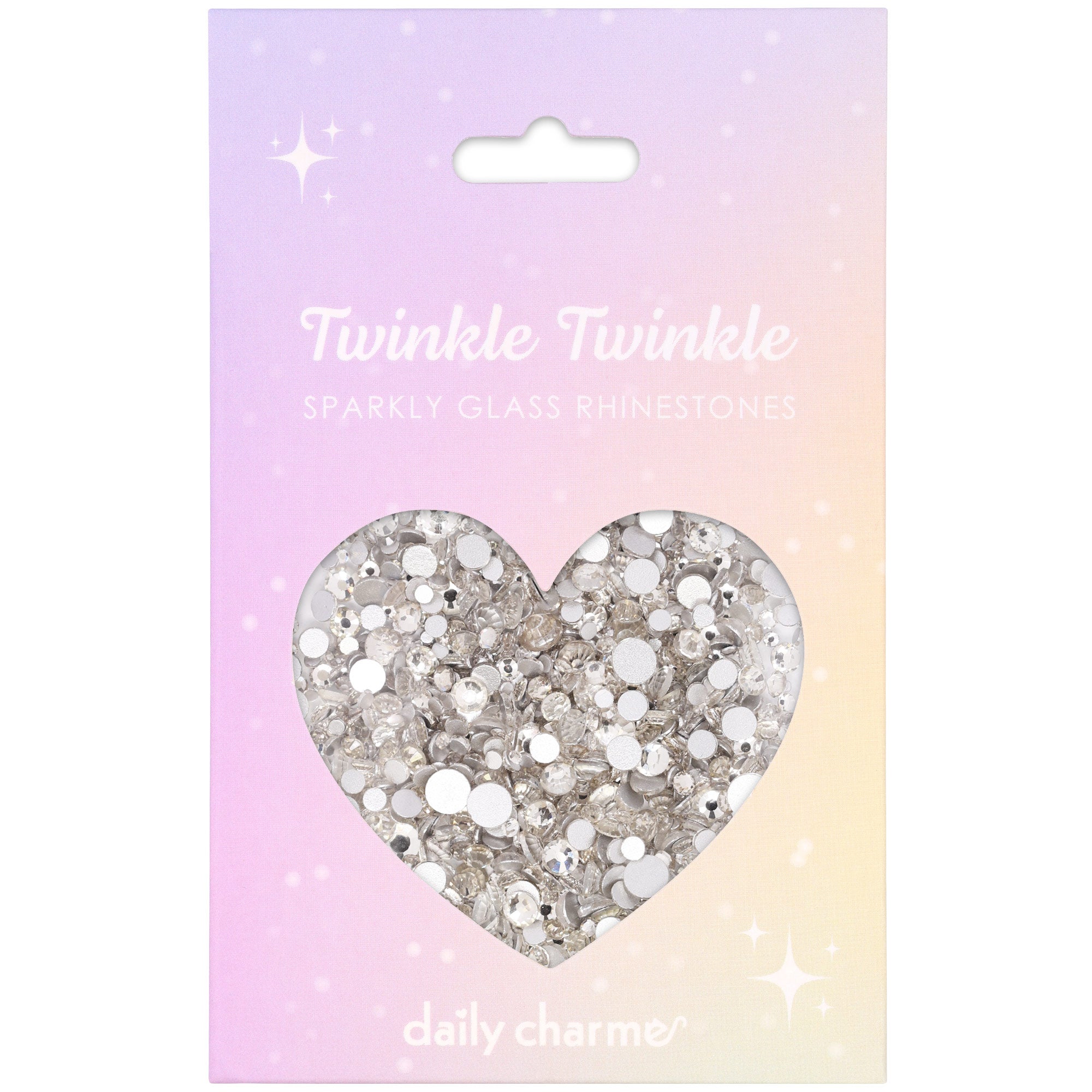 Twinkle Twinkle Round Flatback Rhinestone Mix for Nail Art | Crystal Clear