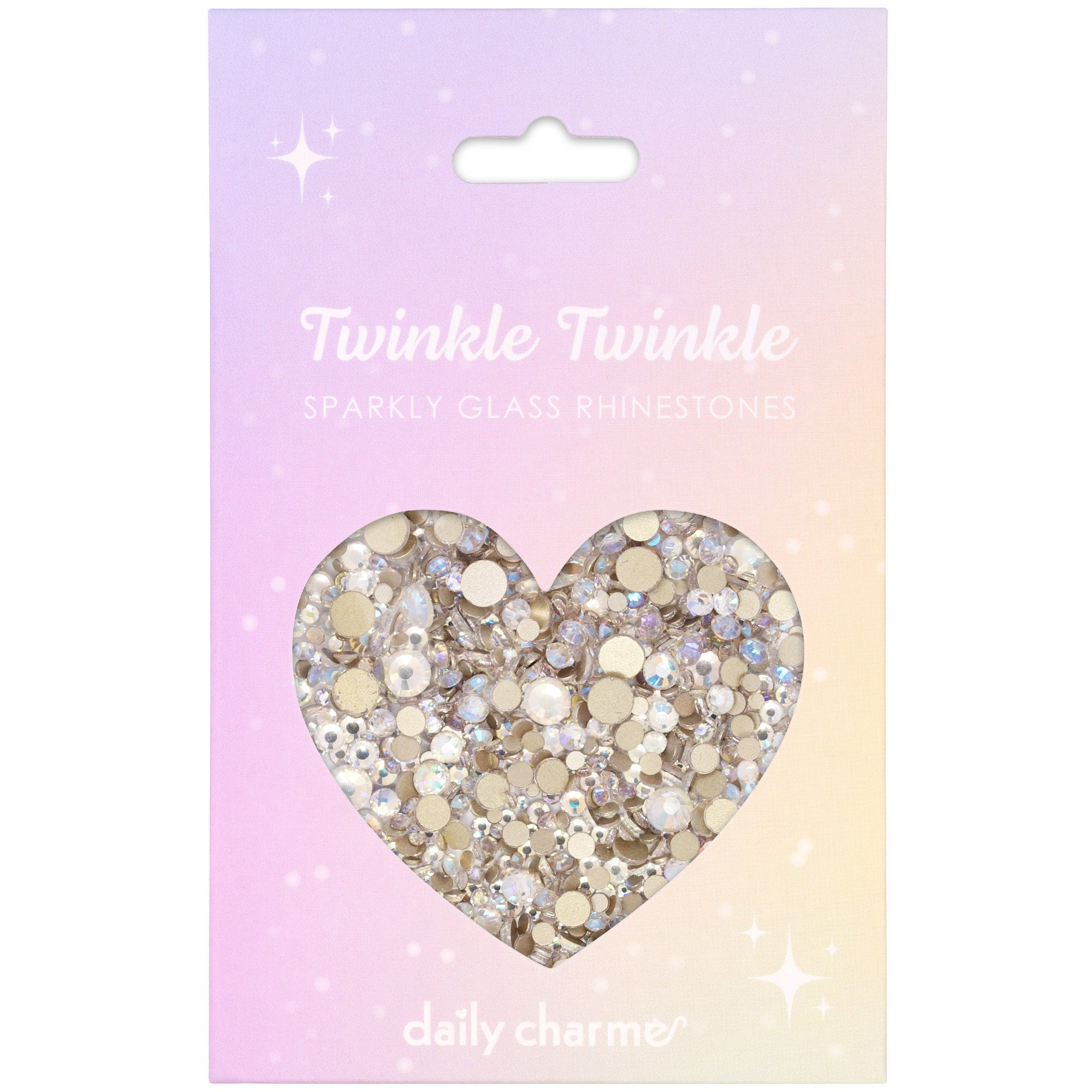 Twinkle Twinkle Round Flatback Rhinestone Mix for Nail Art | Crystal Moonlight