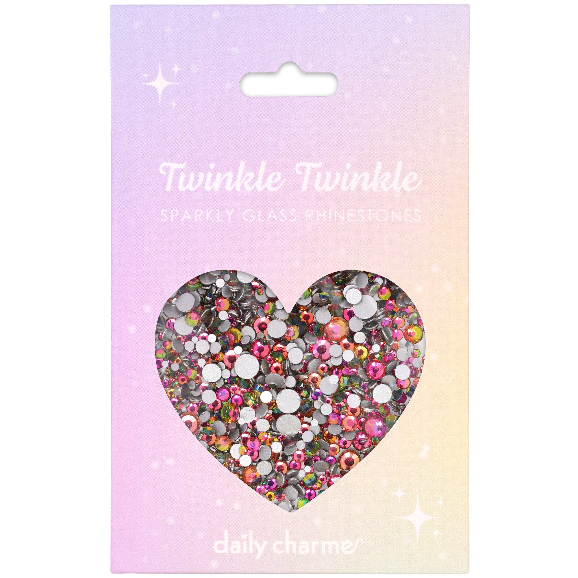 Twinkle Twinkle Round Flatback Rhinestone Mix / Vitrail Aura Twinkle Twinkle Round Flatback Rhinestone Mix for Nail Art | Vitrail Aura