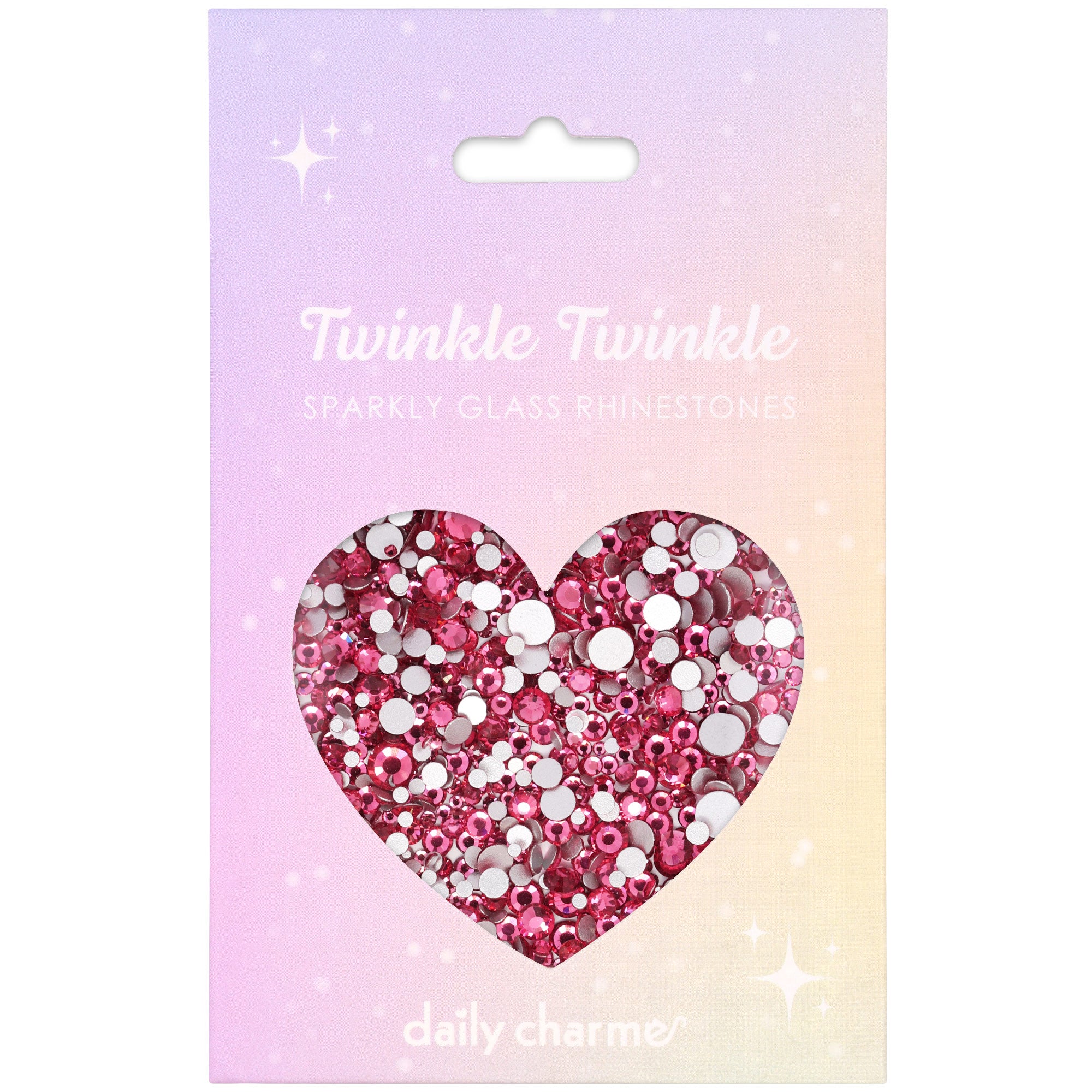 Twinkle Twinkle Round Flatback Rhinestone Mix / Rose Twinkle Twinkle Round Flatback Rhinestone Mix for Nail Art | Rose