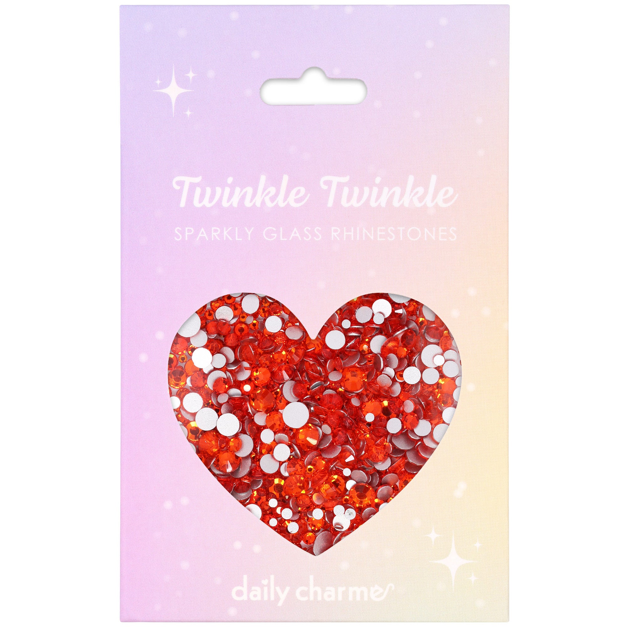 Twinkle Twinkle Round Flatback Rhinestone Mix / Tangerine Twinkle Twinkle Round Flatback Rhinestone Mix for Nail Art | Tangerine
