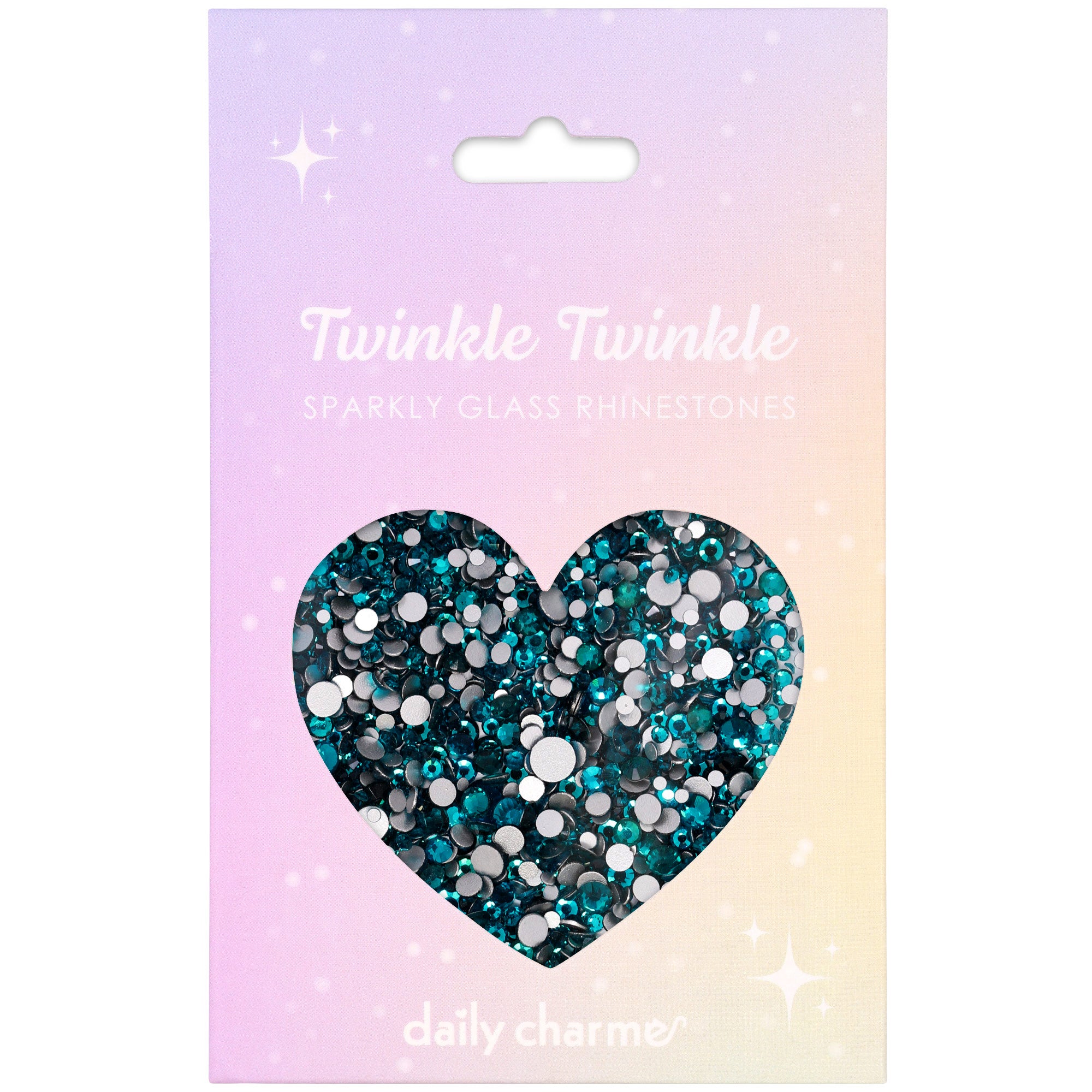 Twinkle Twinkle Round Flatback Rhinestone Mix / Indicolite Twinkle Twinkle Round Flatback Rhinestone Mix for Nail Art | Indicolite