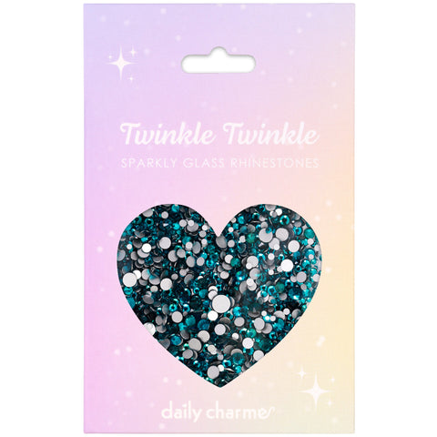 Twinkle Twinkle Round Flatback Rhinestone Mix for Nail Art | Indicolite