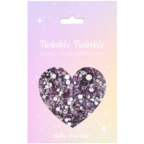 Twinkle Twinkle Round Flatback Rhinestone Mix for Nail Art | Amethyst