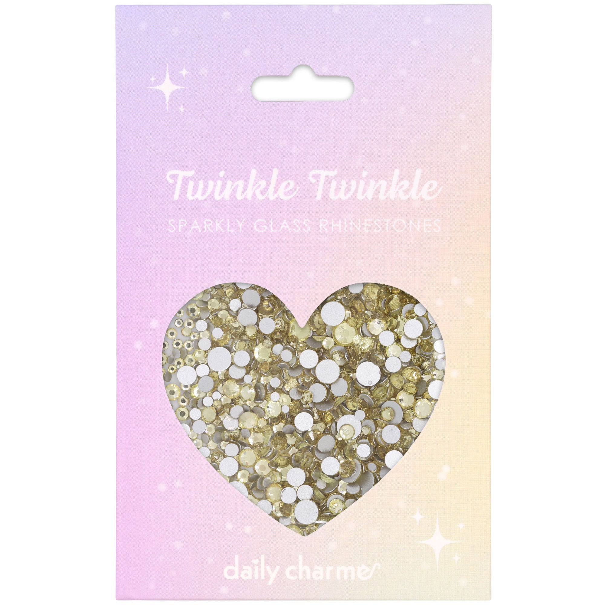 Twinkle Twinkle Round Flatback Rhinestone Mix / Light Jonquil Twinkle Twinkle Round Flatback Rhinestone Mix / Light Jonquil Yellow Nail Crystal