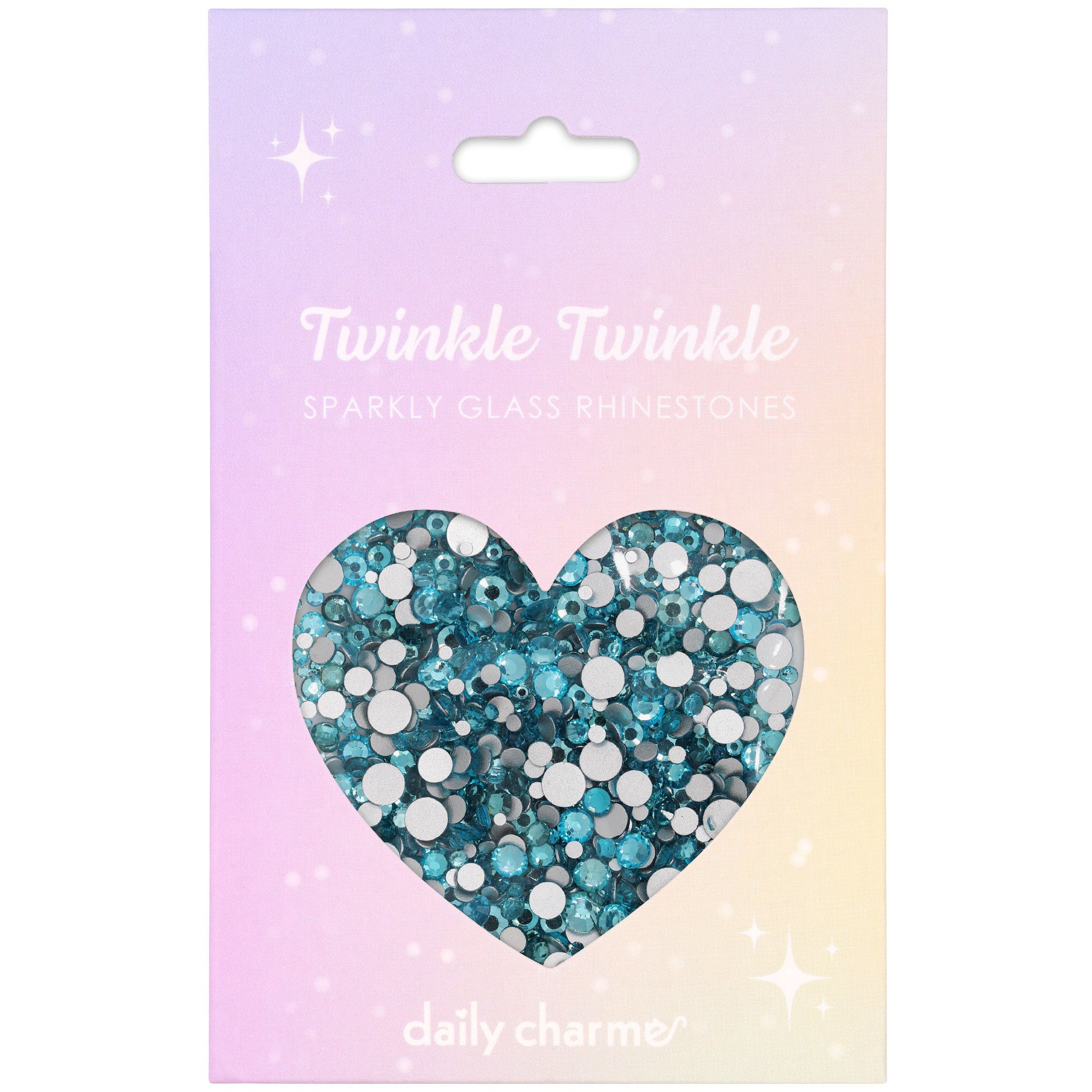 Twinkle Twinkle Round Flatback Rhinestone Mix / Aquamarine Twinkle Twinkle Round Flatback Rhinestone Mix / Aquamarine Blue Nail Crystal