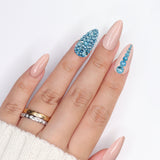 Twinkle Twinkle Round Flatback Rhinestone Mix / Aquamarine Blue Nail Crystal
