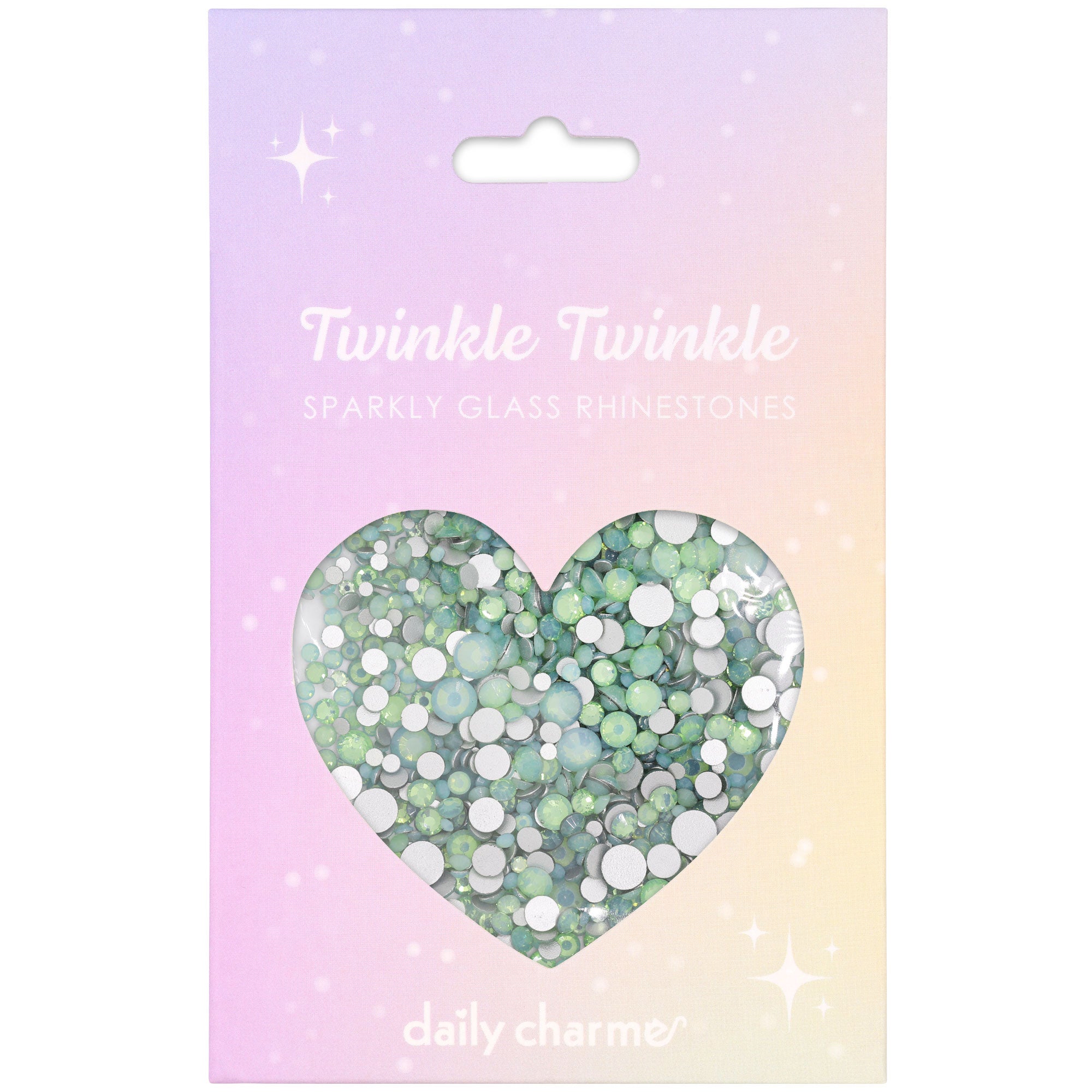 Twinkle Twinkle Round Flatback Rhinestone Mix / Chrysolite Opal Twinkle Twinkle Round Flatback Rhinestone Mix / Chrysolite Opal Green Nail Crystal