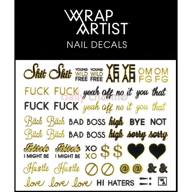WrapArtist Nail Decals / Say What? WrapArtist Nail Decals / Say What?
