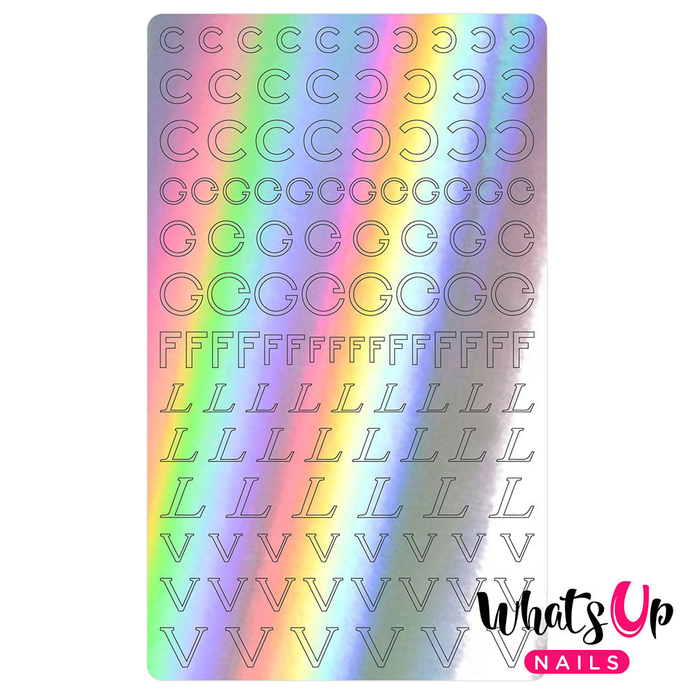 Vinyl Sticker / Designer Luxury / Holographic Silver Vinyl Film Sticker / Designer Luxury / Holographic Silver