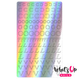 Vinyl Film Sticker / Designer Luxury / Holographic Silver