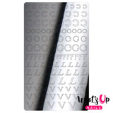 Vinyl Film Sticker / Designer Luxury / Metallic Silver