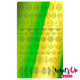 Vinyl Film Sticker / Botanical Garden Weed Leaf / Chameleon Lime
