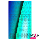 Vinyl Film Sticker / Botanical Garden Weed Leaf / Chameleon Green