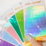 Vinyl Film Sticker / Botanical Garden / Holographic Silver