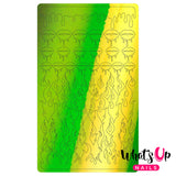 Vinyl Film Sticker / Dripping Flames Hot Girl Nails / Chameleon Lime