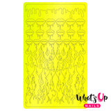Vinyl Film Sticker / Dripping Flames Hot Girl Drip Nails / Neon Trio