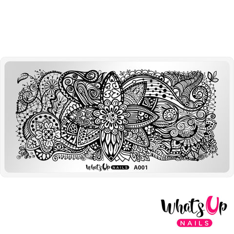 Daily Charme Nail Supply Stamping Plates Whats Up Nails / Majestic Flowers