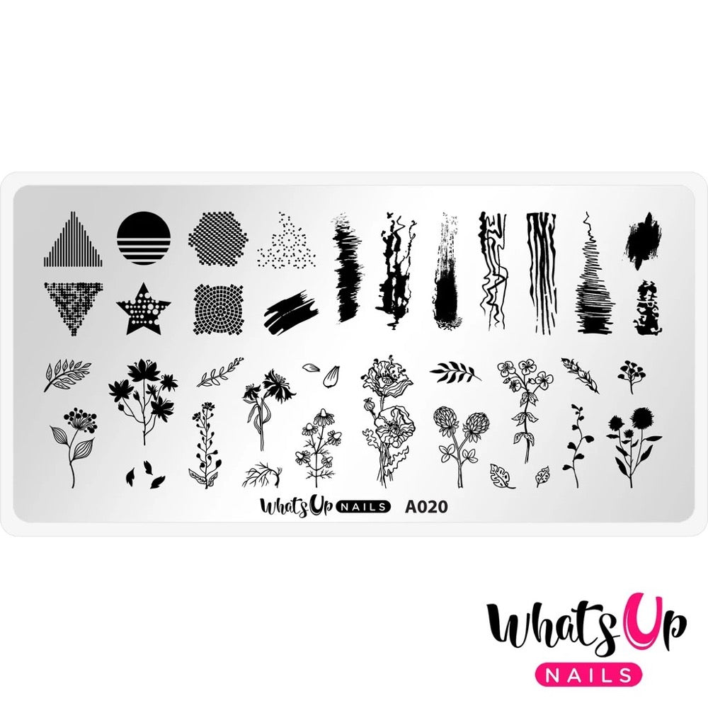 Daily Charme Whats Up Nails Stamping Plate / Floralize Your Texture