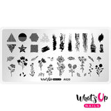 Daily Charme Whats Up Nails Stamping Plate / Floralize Your Texture