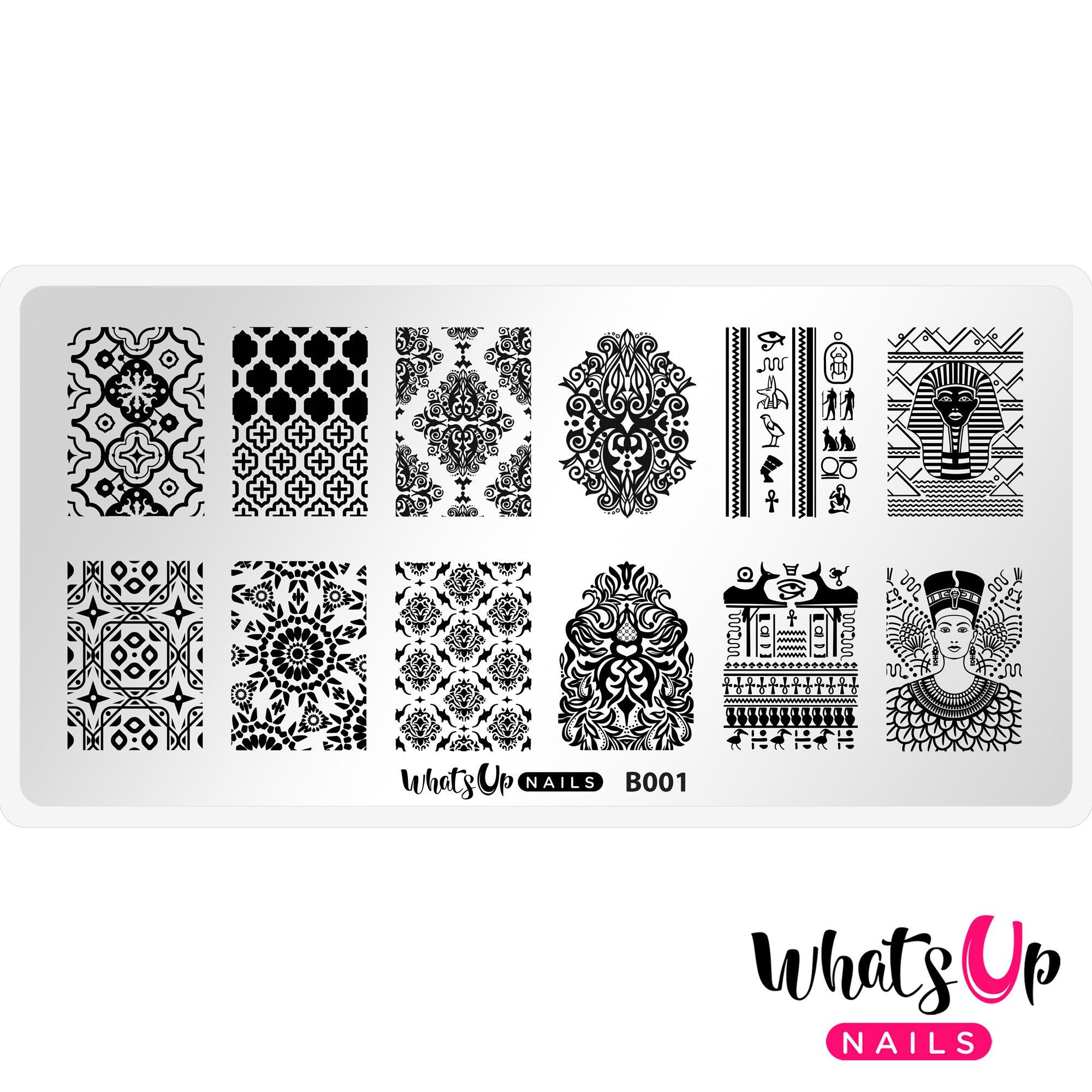 Whats Up Nails Stamping Plate / Middle Eastern Vibes Daily Charme Nail Supply Stamping Plates Whats Up Nails / Middle Eastern Vibes