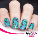 Whats Up Nails Stamping Plate / Petal to the Metal Floral Print