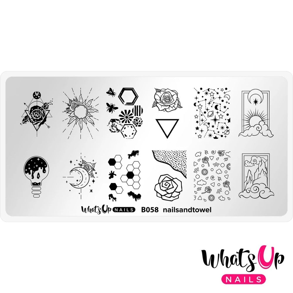 Whats Up Nails Stamping Plate / Nailsandtowel Daily Charme Whats Up Nails Stamping Plate / Nailsandtowel