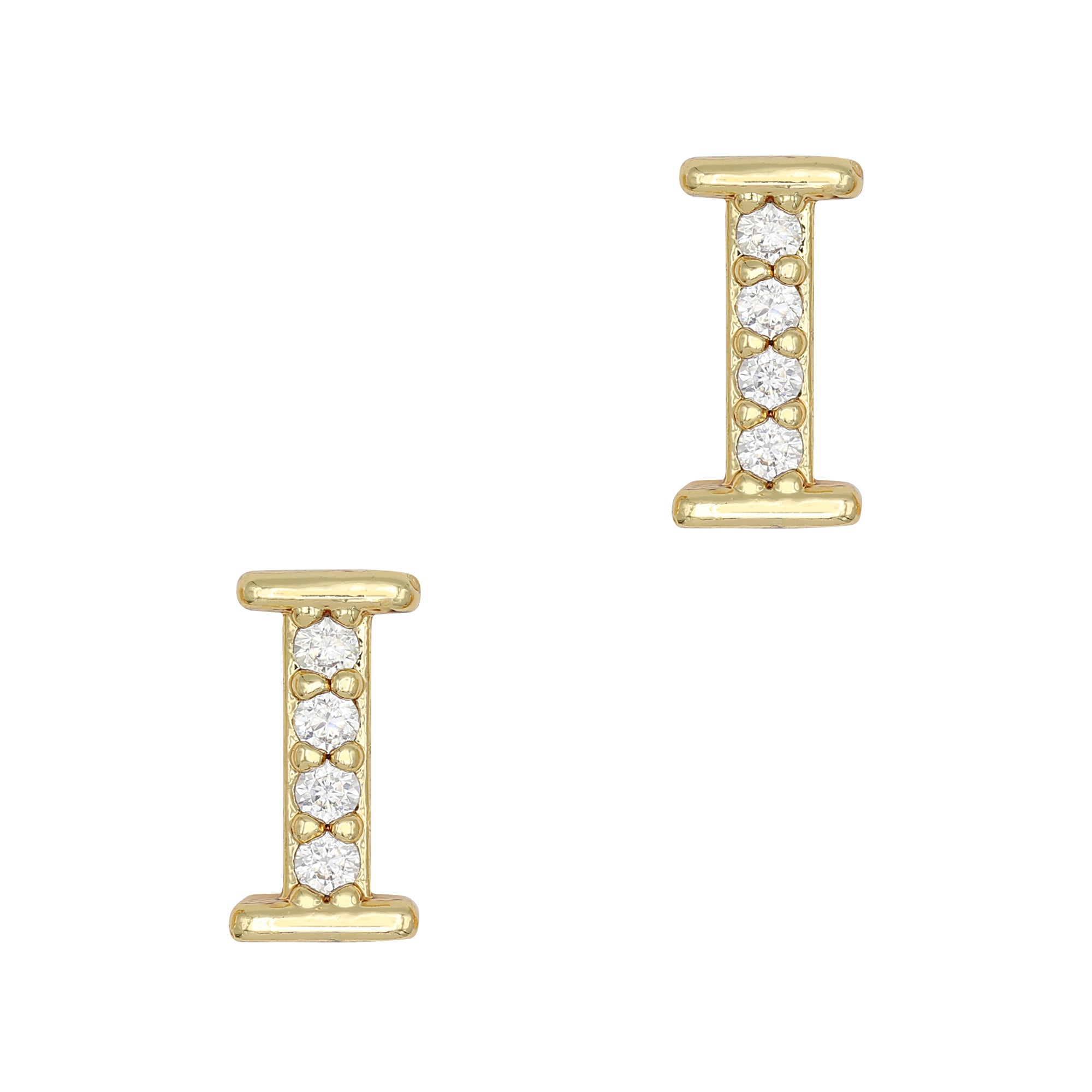 Alphabet I / Zircon Charm / Gold Alphabet I / Zircon Charm / Gold