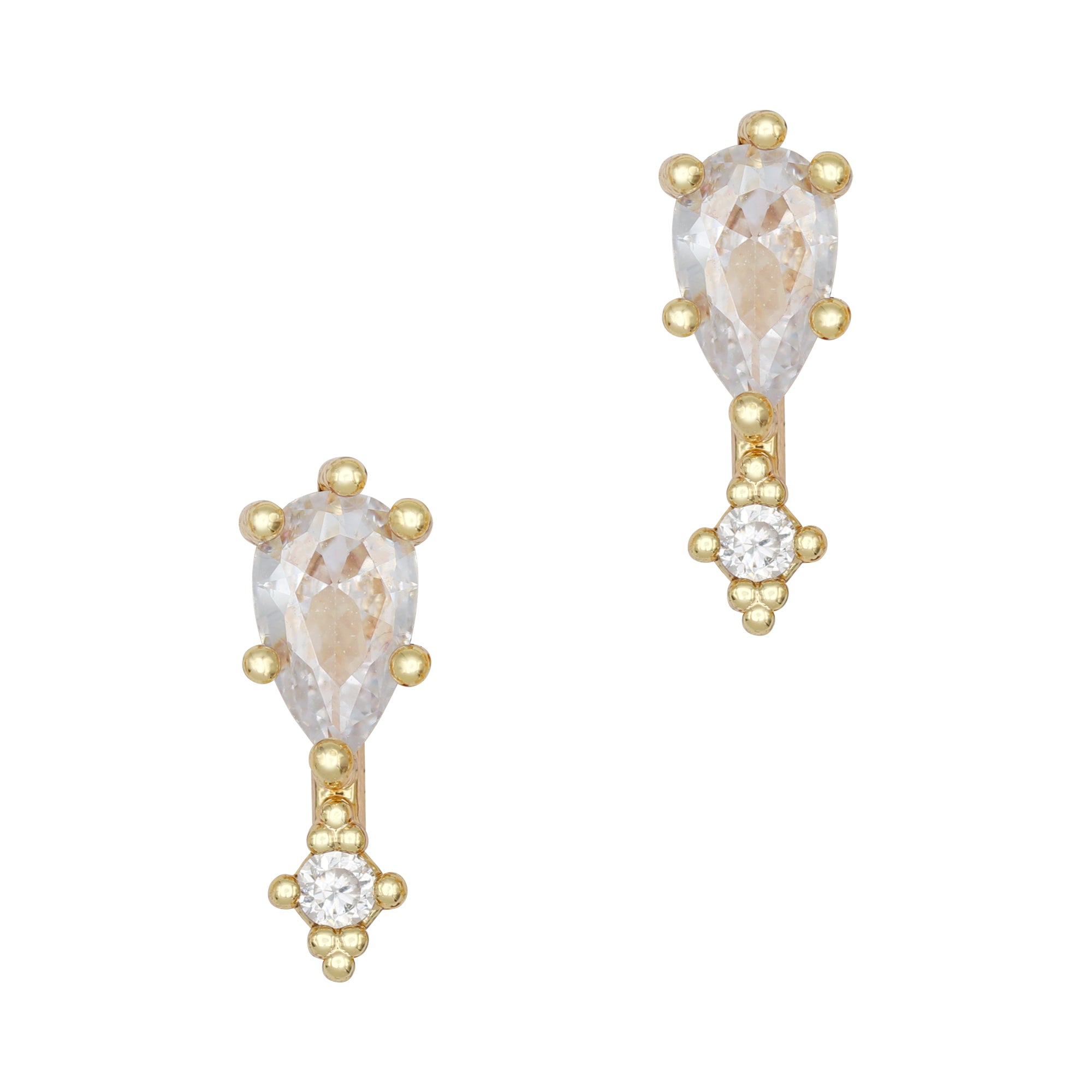 Dainty Tear Drop / Zircon Charm / Clear Dainty Tear Drop / Zircon Charm / Clear