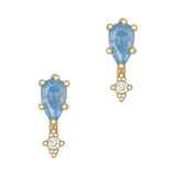 Dainty Tear Drop / Zircon Charm / Blue