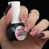 Daily Charme Watercolor Art Ink / 07 Turquoise Summer Mermaid Ocean Nail Marble