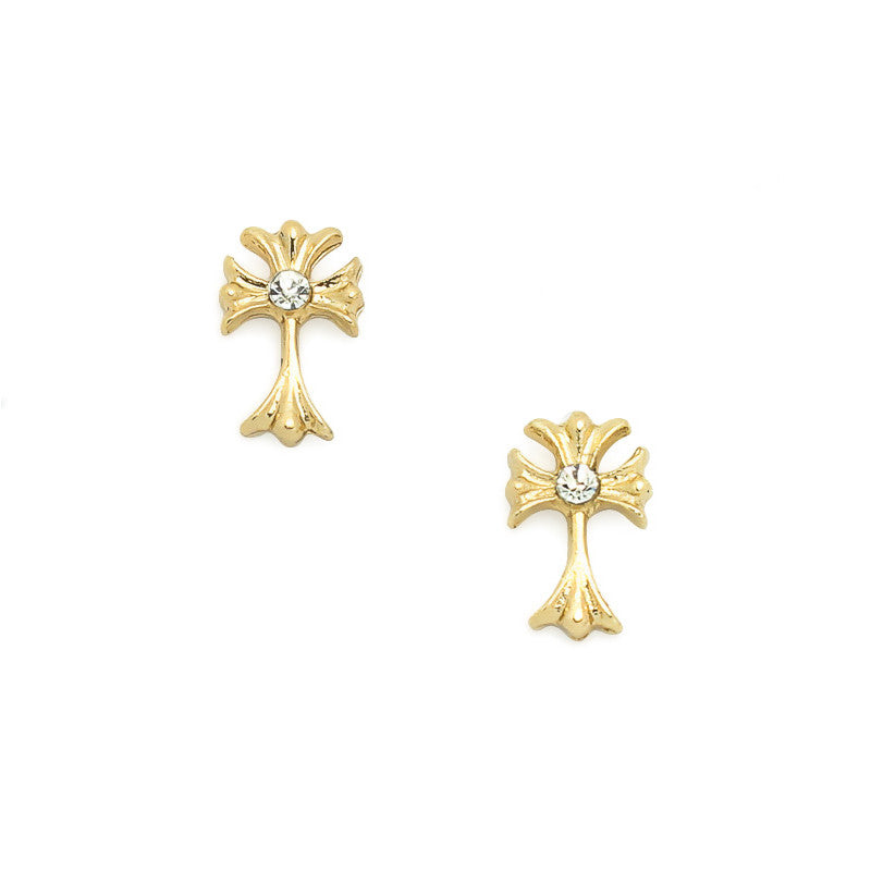 Royal Cross / Gold Nail Art Decoration - Royal Cross / Gold