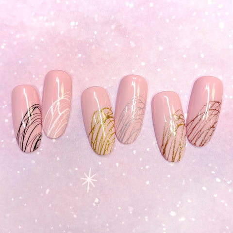 Charme Gel Spider Series / SP05 Beige Gold Metallic Fine Line Nail Art