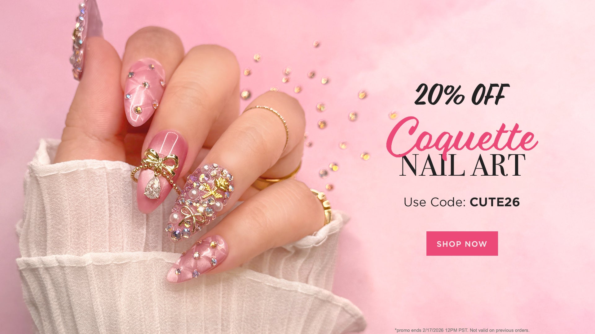 Daily Charme 20% OFF Coquette Nail Art Sale