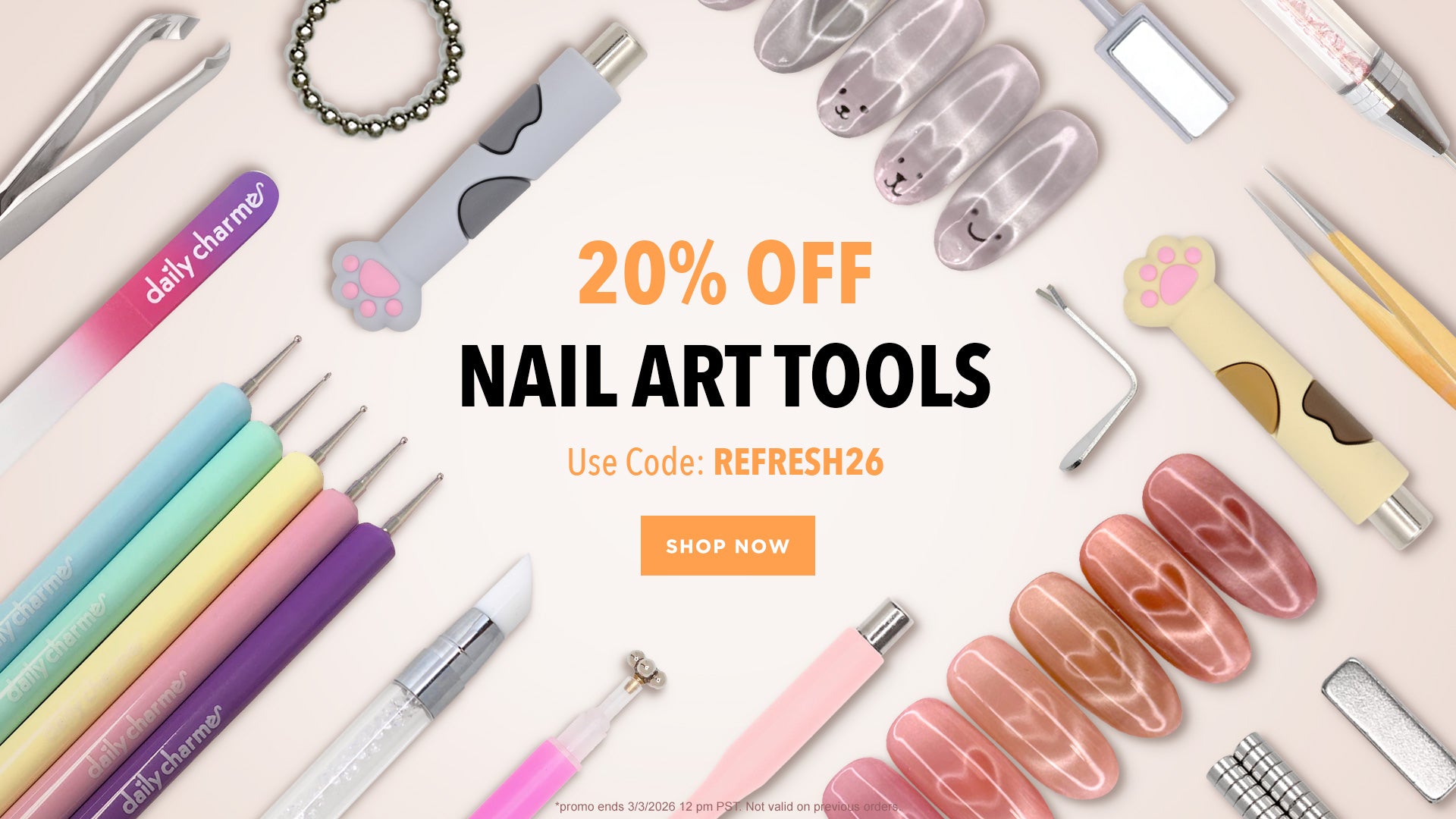Daily Charme 20% Off Nail Art Tools